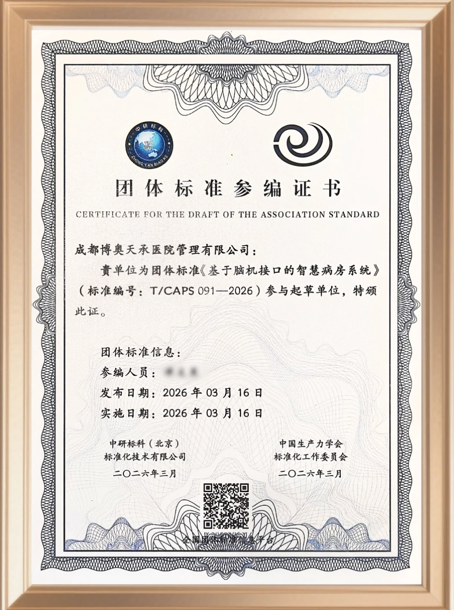团体标准参编证书