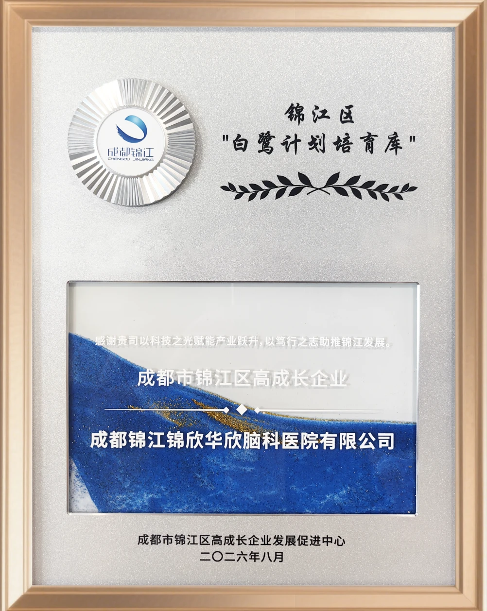 医院荣誉牌匾